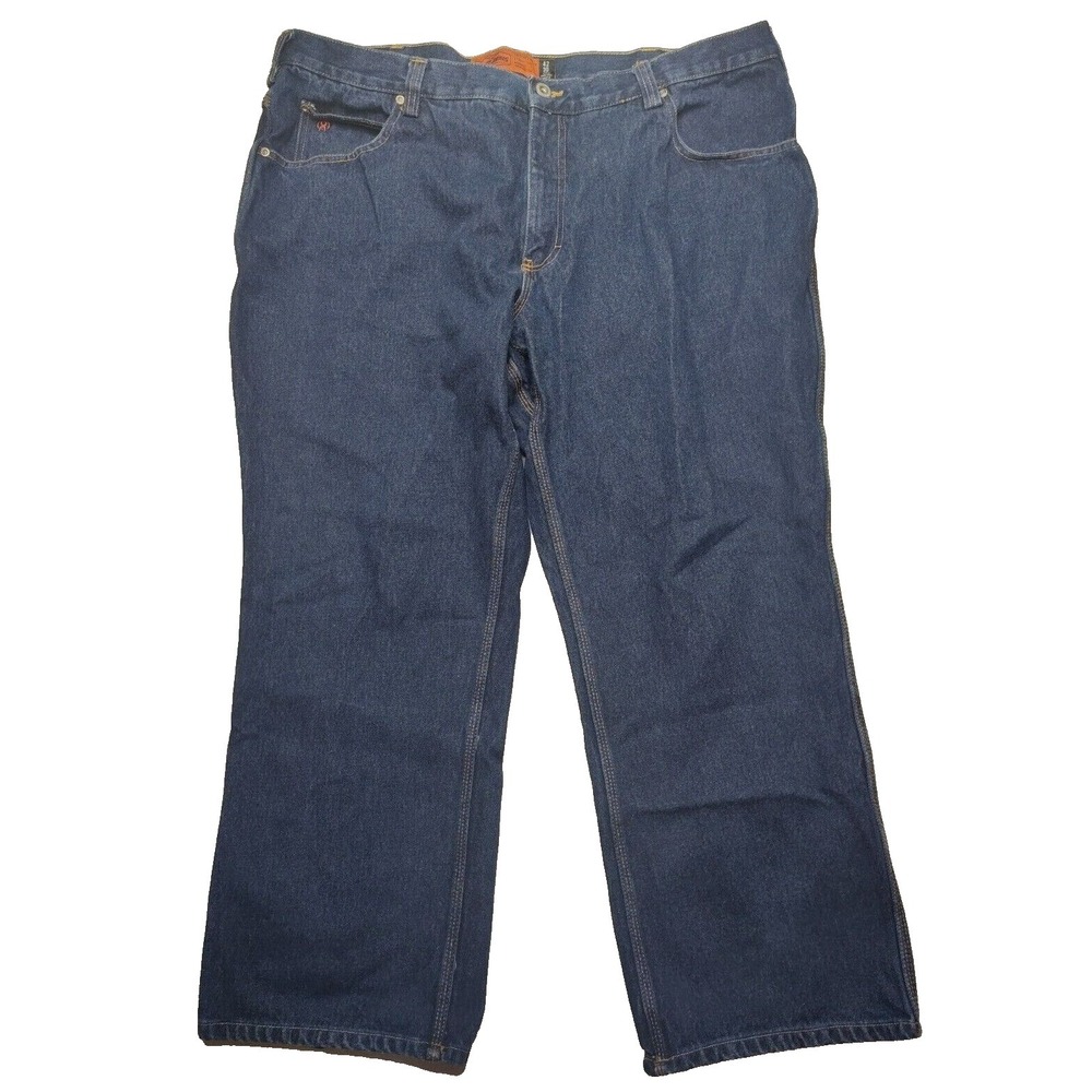 Jesse James Workwear Men 42X30 Workfit 14oz Denim Blue‎ Jeans